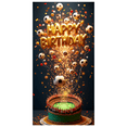 thumbnail image 1 of Sports Themed Happy Birthday Backdrop Banner with Soccer and Basketball Elements Party Decoration Photography Prop for Birthday Parties Sports Events and Celebrations, 1 of 7