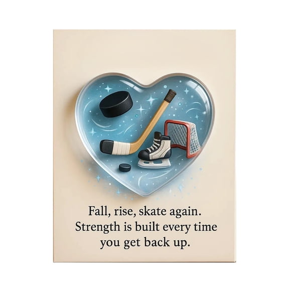 Sports-Themed Pocket Hug, Hockey Golf Baseball Soccer Heart-Sport-Themed Pocket Hug Collection Encouragement Gifts With Card (2D)