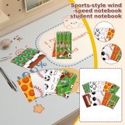 Sports-Themed Pocket Notebook, Portable Mini Memo Pad for Student Athletes, Field Notes Journal for Coaches & PE Teachers A