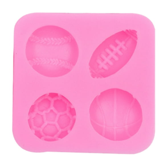 Sports - Themed Silicone Molds for Fondant Cake Decoration and Crafts with Easy Cleaning