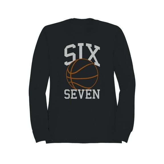 Sports-Themed "Six Seven" Graphic Men's Sweatshirt