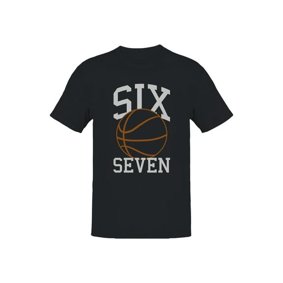 Sports-Themed "Six Seven" Graphic Men's T-shirt