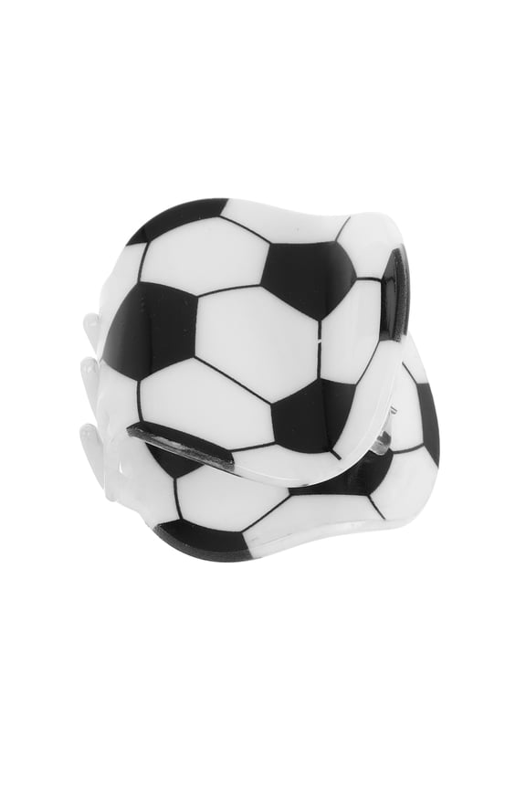 Soccer Hair Claw Clips for Acrylic Grip at Back of Head 1.5 inch