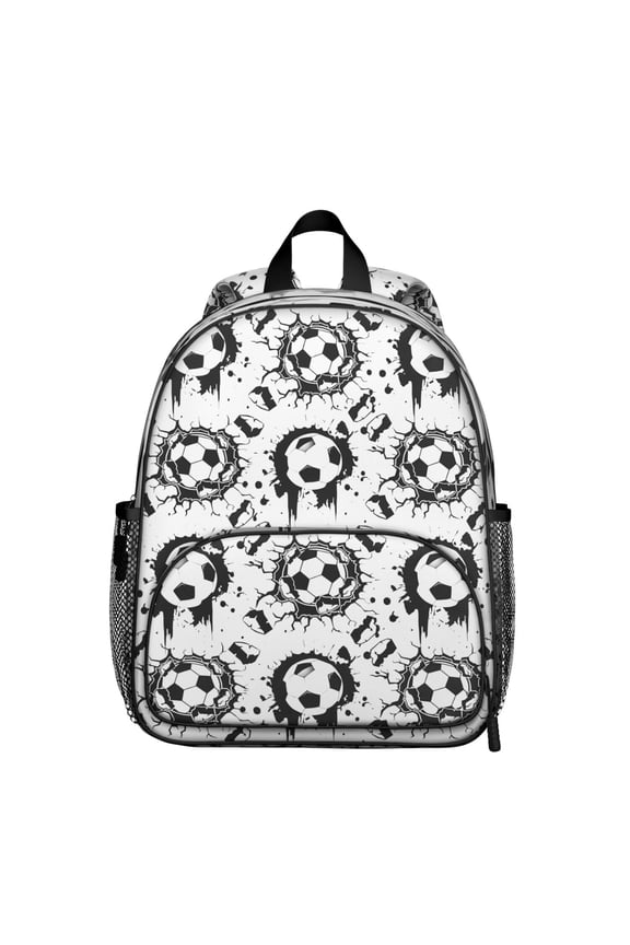 Sports-Themed Students Backpack - Baseball, Basketball, Football Print, Comfortable Dual Shoulder Support, Durable for School