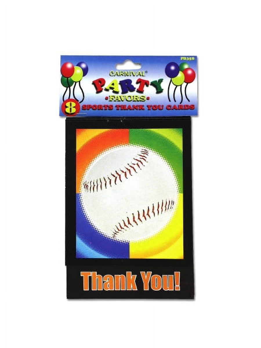 SportsThemed Thank You Cards, Pack Of 8, 24 Count