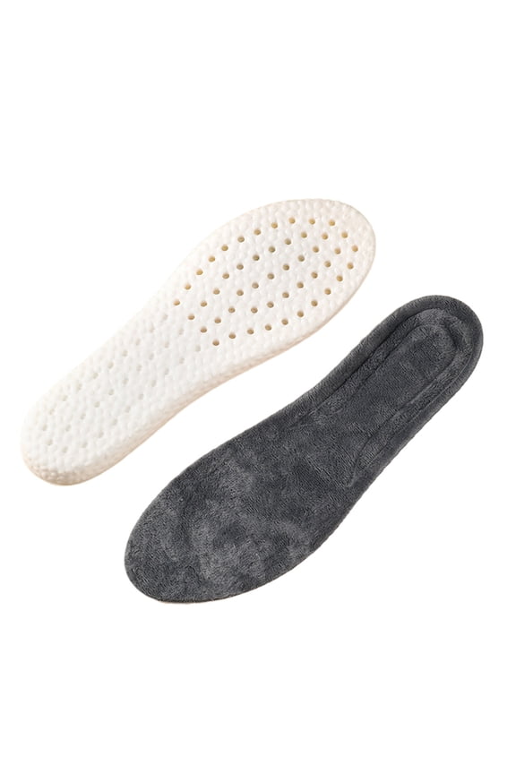 Sports Thermal Insoles for Athletic Shoes, Thick Fleece Lining with Arch Support, Warm Insoles for Running and Training, Moisture-Wicking Design for Active Use