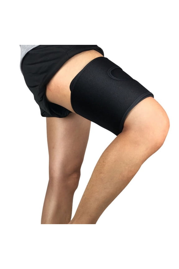 Sports Thigh Support Sleeve Compression Brace Running Jogging Hamstring Leg Wrap