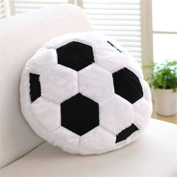 Sports Throw Pillows Stuffed Soccer Pillow Soft Stuffed Basketball Pillows Baseball Soft Throw Pillow Football Shaped Plush Toy Sport Cushion Plush, Multi-Color One Size