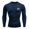thumbnail image 1 of Sports Top Quick Dry Men's Compression Shirt Long Sleeve Second Skin Gym Workout Short Fitness Running T-Shirt Men Wear, 1 of 6