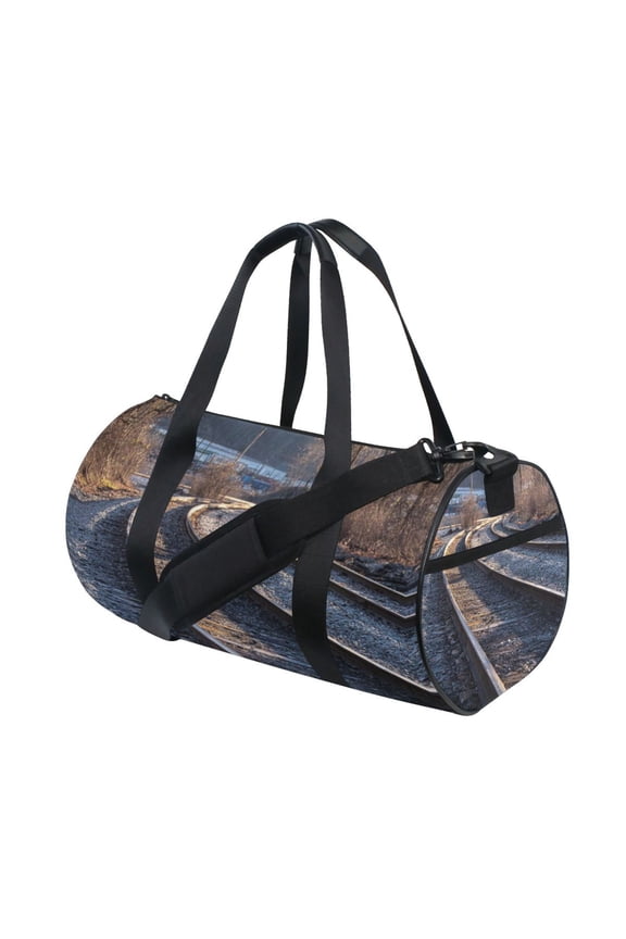 Sports Tote Fitness Bag Unisex Fitness Sports Bag Travel Bag Suitable for Travel Sports Fitness and Exercise Simple Design Long Tracks