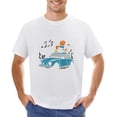 thumbnail image 1 of Sports Tour Vintage T-shirt Mens Cotton Classic Crewneck Short Sleeve Tees Unisex White 3XL, 1 of 2