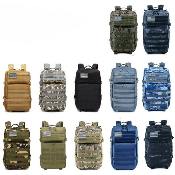 Sports Travel Backpack Army Fan Tactical Camouflage Backpack Sports Outdoor Backpack Travel Bag,Jungle fan color