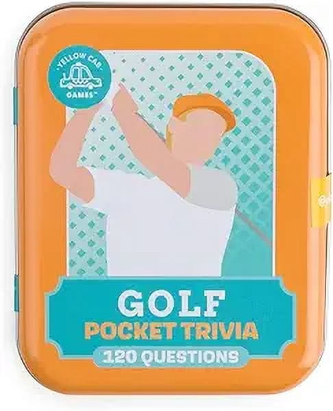 Sports Trivial Pursuit Game - Golf Fun & Challenging Card Game Set 60 Cards with 120 Questions - Easy to Play Pocket Trivia Games For Adults Teenagers