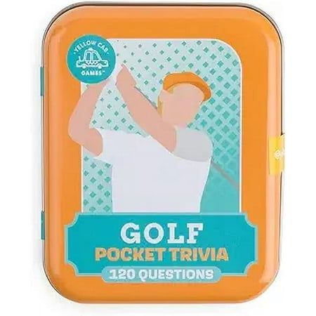 Sports Trivial Pursuit Game - Golf Fun & Challenging Card Game Set 60 Cards with 120 Questions - Easy to Play Pocket Trivia Games For Adults Teenagers