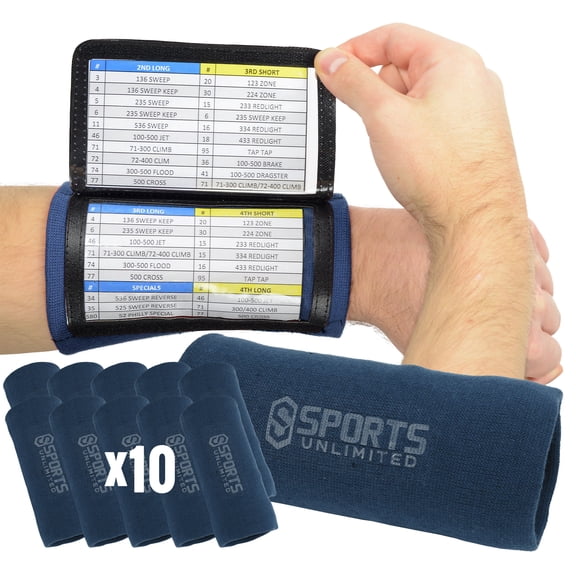 Sports Unlimited Adult Football Triple Wrist Coach (10 Pack)
