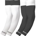 thumbnail image 1 of Sports Unlimited Gameday Double Drip Football Arm Sleeves 2 Pairs, Black & White, 1 of 2