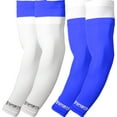 thumbnail image 1 of Sports Unlimited Gameday Double Drip Football Arm Sleeves 2 Pairs, Royal & White, 1 of 2