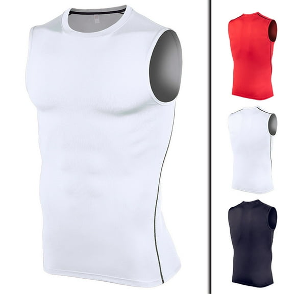 Sports Vest For MenStretch TightFitnessClothesGymnasiumTrainingRunning Speed Dry