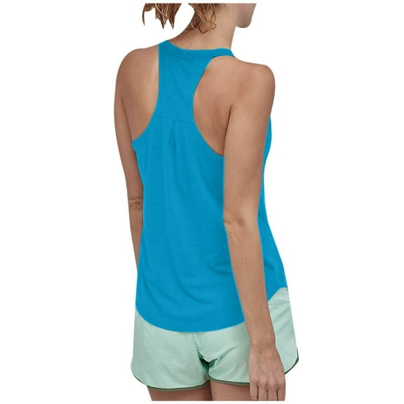 Sports Vest for Women Racer Back Quick Dry Yoga Tank Tops Breathable Loose Gym Tank Workout Fitness Running Vest Tops Womens Baggy Seamless Lightweight Tops