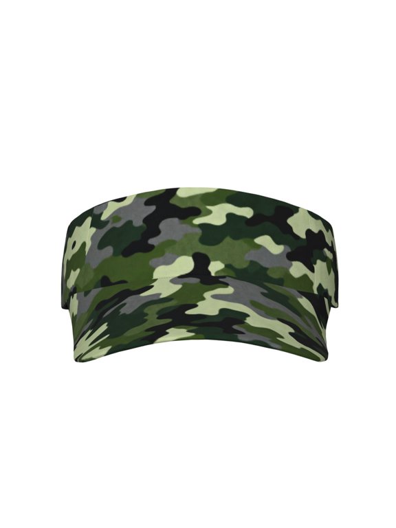 Sports Visor Sun Hat Army Camouflage Adjustable Sun Cap for Women Men