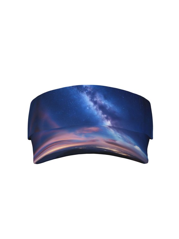 Sports Visor Sun Hat Night Light Painting Adjustable Sun Cap for Women Men