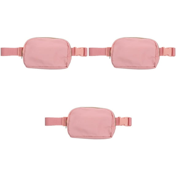 Sports Waist Pouch Fanny Pack Men Belt Bag Runners for Women Messenger Outdoor Travel Pink 3