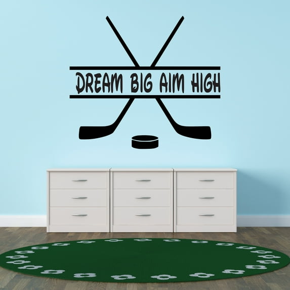 Sports Wall Decals for Boy's Bedroom - Crossed Golf Clubs Stick Wall Sticker Decal With Easy Installation Instructions Kid's Bedroom Decal Wall Sticker - Size: 20 In x 18 In