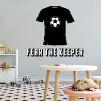 Sports Wall Decals for Boys Bedroom - Soccer Player Jeresy DIY & Creativity Boy Girl Bedroom Wall Sticker - Size: 10 In x 9 In