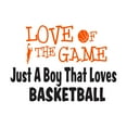 thumbnail image 1 of Sports Wall Decals for Children Playroom - Love for Basketball Basketball DIY & Creativity Boy Girl Bedroom Wall Sticker - Size: 20 In x 14 In, 1 of 5