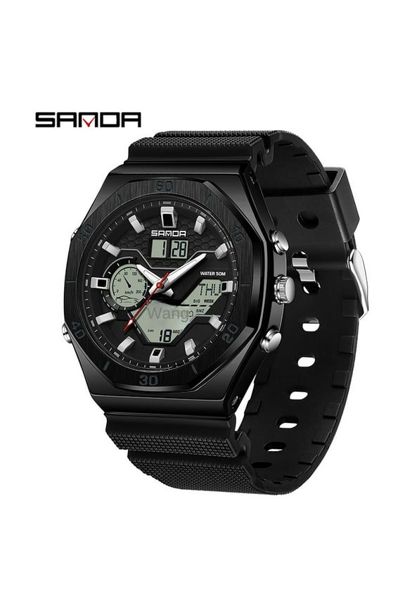 Sports Watch for Students, Simple Large Dial Multifunctional Electronic Watch, Luminous Waterproof Watch
