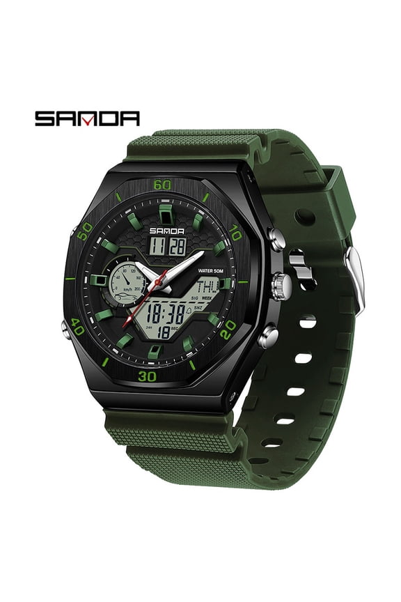 Sports Watch for Students, Simple Large Dial Multifunctional Electronic Watch, Luminous Waterproof Watch