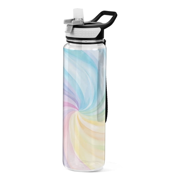 Sports Water Bottle 1000ML Tritan Food Grade Clear Water Bottle Fitness Outdoor Sports Bike Beautiful Vortex