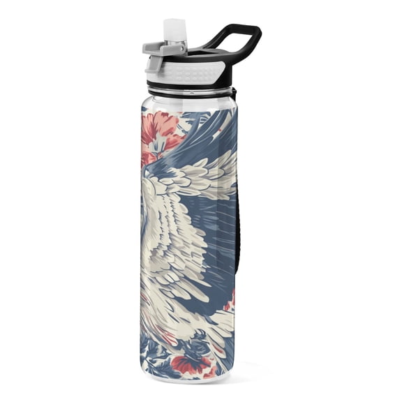 Sports Water Bottle 1000ML Tritan Food Grade Clear Water Bottle Fitness Outdoor Sports Bike Colored Eagle
