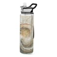 thumbnail image 1 of Sports Water Bottle 1000ML Tritan Food Grade Clear Water Bottle Fitness Outdoor Sports Bike Dragon and Sea, 1 of 7