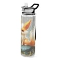 thumbnail image 1 of Sports Water Bottle 1000ML Tritan Food Grade Clear Water Bottle Fitness Outdoor Sports Bike Super Cute Cartoon Fox, 1 of 7
