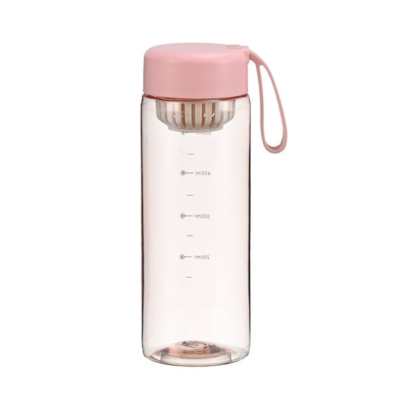 Sports Water Bottle 21.9 Ounce Labeled Motivational Bottle 600ml Portable Leak Proof Sports Water Bottle Suitable for Outdoor Fitness In Women's Gyms