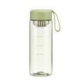 thumbnail image 1 of Sports Water Bottle 21.9oz Leak Proof Portable Outdoor Fitness Hydration Bottle with Clear Scale and Strap, Reusable, Dishwasher Safe, Suitable for Hiking Camping and Gym, 1 of 7
