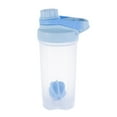 thumbnail image 1 of Sports Water Bottle 700 ml with Measurement Measure, BPA-Free ABS Polymer, Drip-Proof Lid, Portable Fitness Rattle Mixing Cup, 1 of 8