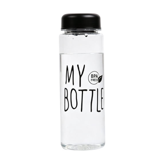 Sports Water Bottle with Leak Proof Screw-On Lid, 16.9Oz/500Ml BPA Free Reusable Plastic Water Bottle, Portable BPA Free Handheld Water Bottle for Home Office Outdoor Gym Exercise
