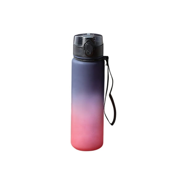 Sports Water Bottle with One-Hand Open Lid, Leak-Proof with Time Markers , Durable and Leakproof Water Bottles, Wide Mouth with Easy Clean Travel,School,Office 650ml G
