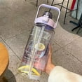 thumbnail image 1 of Sports Water Bottle, Space Cup with Straw Leak Proof 2000ml, Large Capacity Handle Design for Gym Exercise, 1 of 6