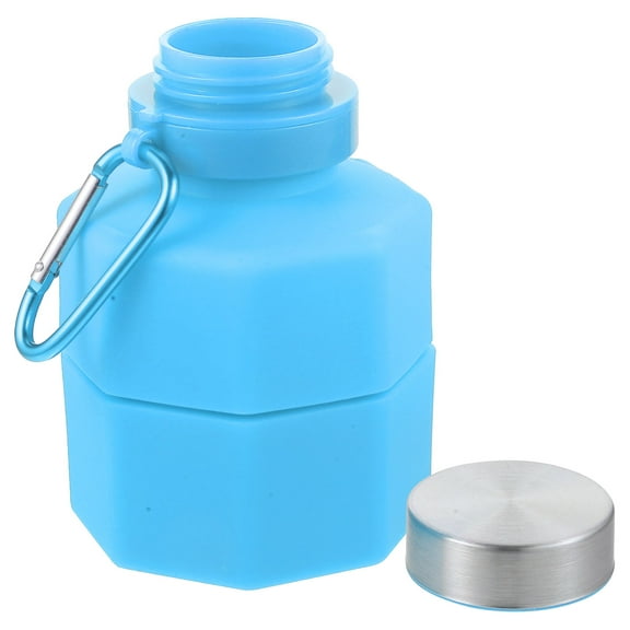 Sports Water Bottle Travel Bottles Foldable Camping Canteen Fitness Organizer Silica Gel