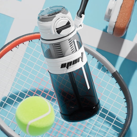 Sports Water Bottle, Water Cup With High Straw And Large Capacity 800Ml/27Oz For Students Portable Double Drinking Cup With Heat-Resistant Handle For Daily Use