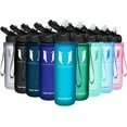 Sports Water Bottle With Straw 25 Oz/32 Oz NonToxic Bpa Free & Eco