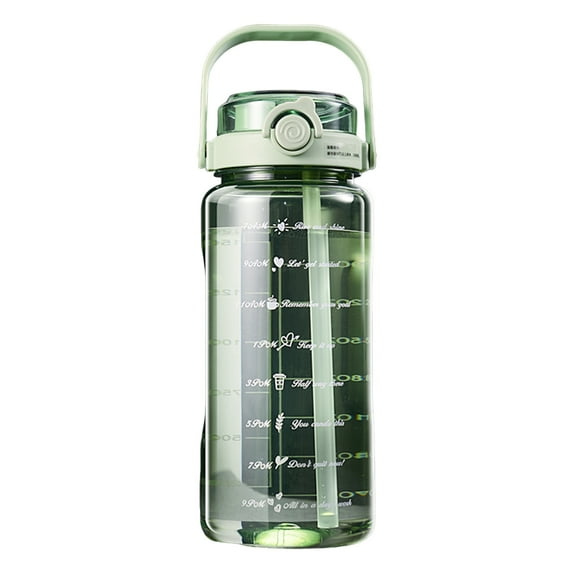 Sports Water Bottle with Lid Leak-Proof Wide Mouth BPA-Free Water Cup Reusable Drinking Cup for Gym Travel Home School