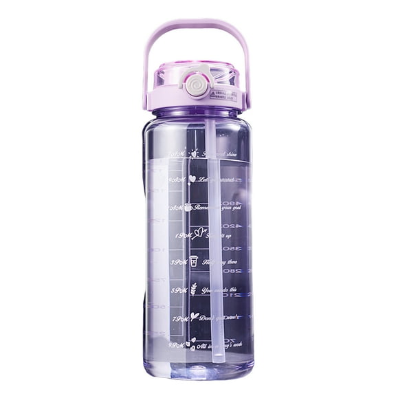 Sports Water Bottle with Lid Leak-Proof Wide Mouth BPA-Free Water Cup Reusable Drinking Cup for Gym Travel Home School