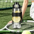 thumbnail image 1 of Sports Water Bottle with Straw and Spout, 27 oz Large Capacity, Leakproof Shatterproof BPA Free, Portable Gym Bottle for Workout, Hiking, School, 1 of 6