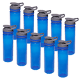 thumbnail image 1 of Sports Water Bottles 22 oz. Set of 10, Bulk Pack - Reusable, Leak proof, With lids - Blue, 1 of 5