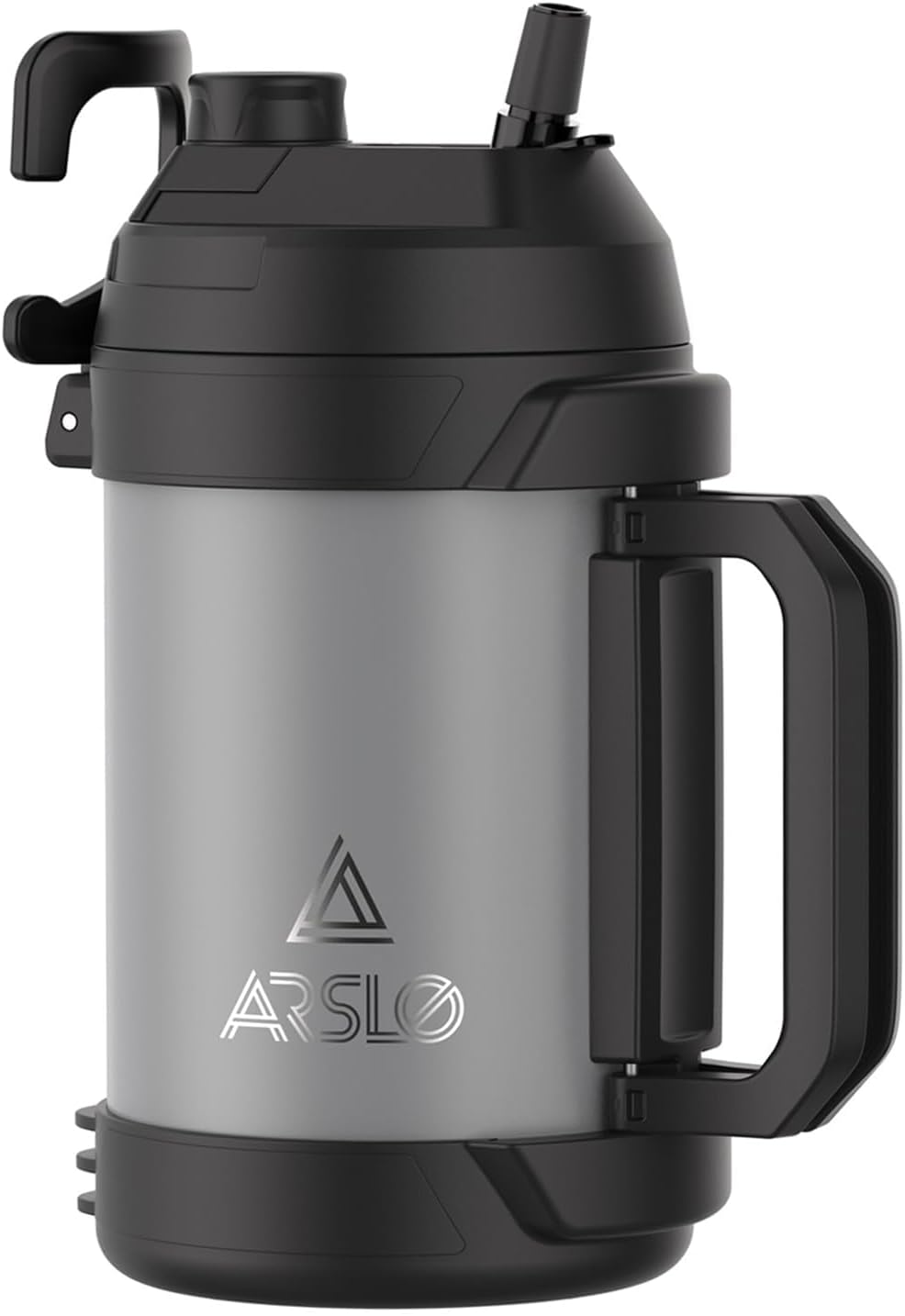 Sports Water Jug - Gallon Water Bottle - Large Insulated Stainless Steel Bottle for Gym, Workouts, Basketball, Football, Soccer - Keep Water Cold for Up To 24 Hours - 128 Ounce (Graphite)
