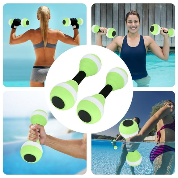 Sports Water Weights Pool Exercise Dumbbells,Water Aerobic Equipment,High-Density EVA-Foam Dumbbell with Handle Strip,Aqua Therapy,Pool Fitness,Water Exercise